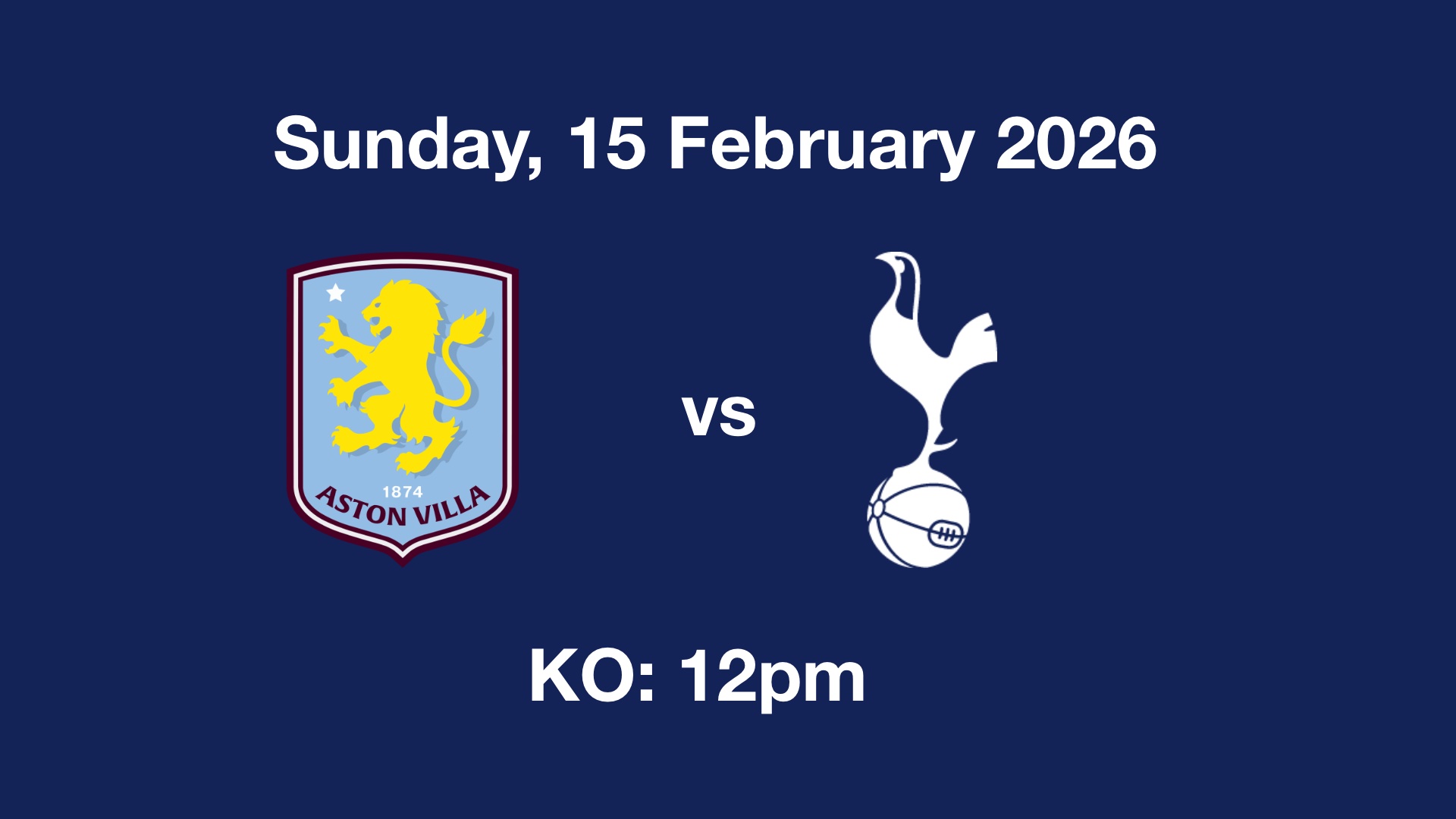 Preview: Aston Villa vs Tottenham Women in the WSL – Sunday, 15 February 2026