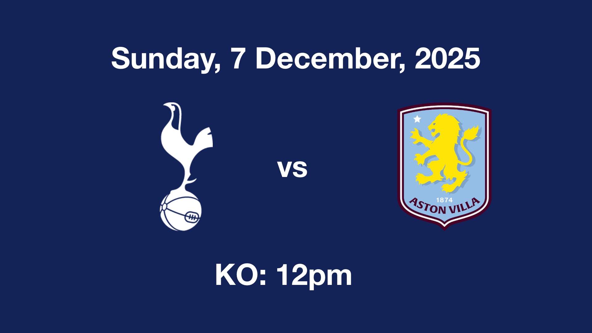 Preview: Tottenham vs Aston Villa Women in the WSL – Sunday, 7 December, 2025, team news